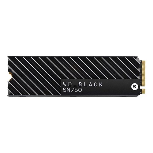 WD เอสเอสดี SSD BLACK SN750 1TB. M.2 PCIe Gen3 with Heatsink (WDS100T3XHC)