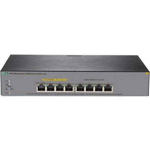 HPE OfficeConnec 1920S (JL383A) 8G PPoE+ 65W Switch (8 x 10|100|1000; 4 PoE+ ports)