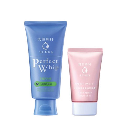 โปรซื้อคู่ คุ้มกว่า!! Senka Perfect Whip Foam & CC