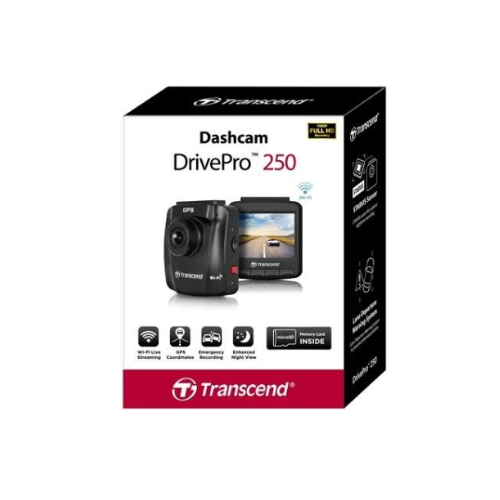Transcend Drive Pro 250 กล้องติดรถยนต์ Full HD 1080P  มีระบบ GPS + WIFI แถมฟรี Memory MicroSD Card 64GB พร้อม Memory MicroSD Card 512GB (TS512GUSD350V)   Memory MicroSD Card 512GB (TS512GUSD350V)