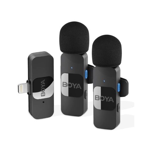 ไมโครโฟนไร้สาย Ultracompact 2.4GHz BYA-BY-V2 รุ่นล่าสุด: ใช้งานง่าย พกพาสะดวก คุณภาพระดับมืออาชีพ