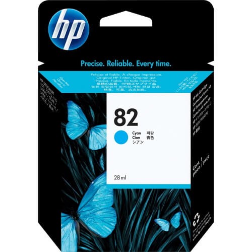 HP 82 69-ml Cyan DesignJet Ink Cartridge (C4911A)