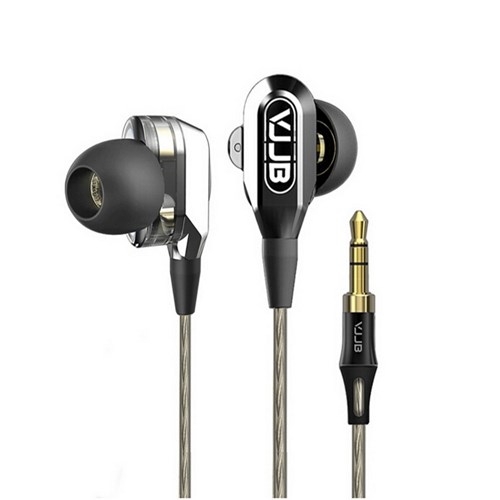 VJJB V1 Double Unit Driver In Ear Metal Earphones