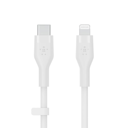 Belkin BOOST CHARGE DuraFlex Silicone Charge USB-C to Lightning Cable 1 Meter สายชาร์จและถ่ายโอนข้อมูล (CAA009bt1M)