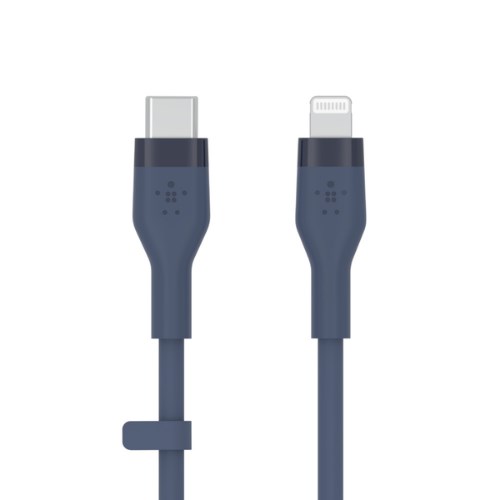 Belkin BOOST CHARGE DuraFlex Silicone Charge USB-C to Lightning Cable 1 Meter สายชาร์จและถ่ายโอนข้อมูล (CAA009bt1M)