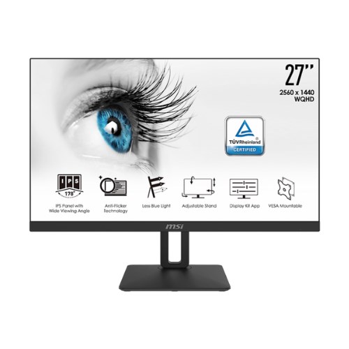 MSI PRO MP271QP 27" Monitor (IPS, HDMI, DP, 2K, SPK, 60Hz) (จอมอนิเตอร์)