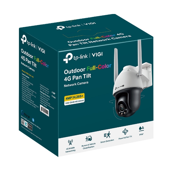 กล้องวงจรปิด TP-Link WIFI CAMERA-OUTDOOR VIGI C540-4G (4mm): ความคมชัดระดับ 4MP พร้อมระบบแจ้งเตือนอัจฉริยะ comparison image