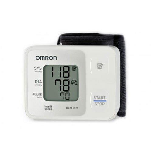 Omron เครื่องวัดความดันทางข้อมือ Blood Pressure Monitor (HEM-6121)