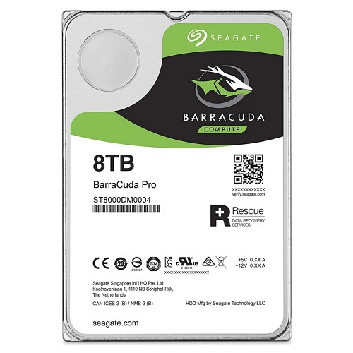 Seagate Barracuda Pro 8TB HDD SATA-lll 3.5-inch Internal Hard Drive (ST8000DM0004)