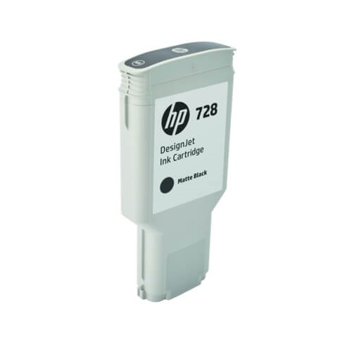 HP 728 300ML. Matte Black DesignJet Ink Cartridge (F9J68A)