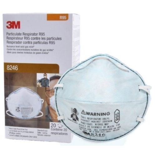 3M หน้ากากกันฝุ่น PM2.5 และกรดแก๊ส รุ่น 8246 R95 (20 ชิ้น|กล่อง)