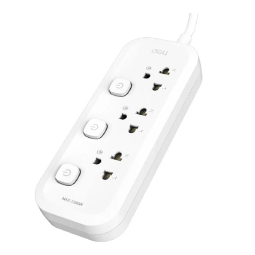 PLUG DELI T469 3Sockets 3m Switch 
