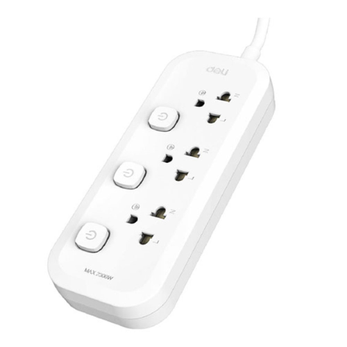 PLUG DELI T470 3Sockets 5m Switch 
