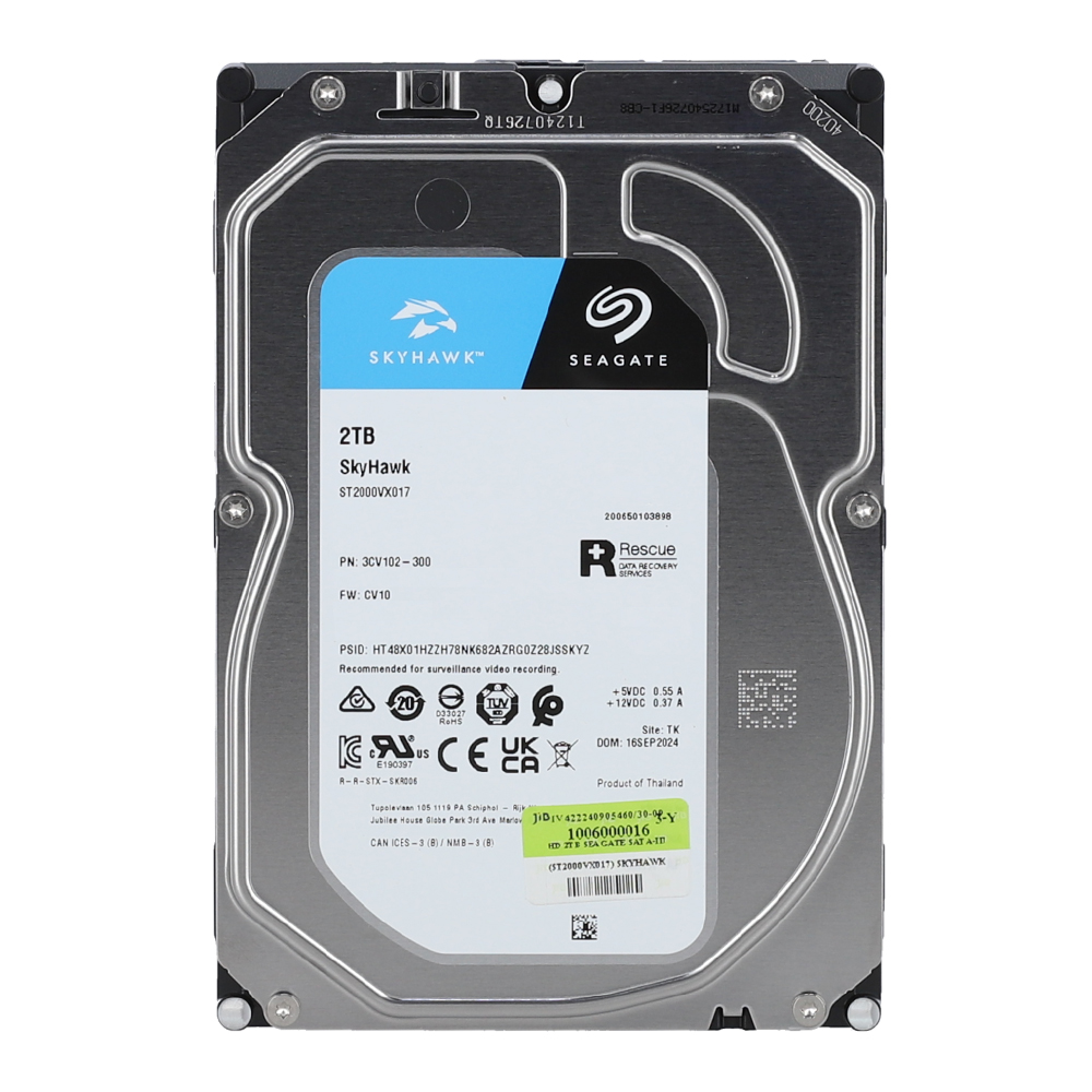 Seagate SkyHawk Int HDD3.5" 2TB SATA 5400RPM