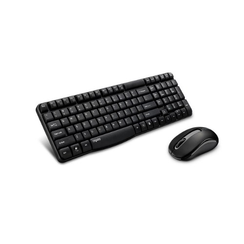 X1800S Wireless Keyboard & Mouse (คียีบอรด์ และเม้าส์) -Black