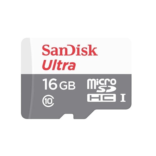 SanDisk 16GB Ultra microSDHC Card UHS-I C10 80MB|s (SDSQUNS-016G-GN3MN)