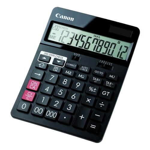 Canon เครื่องคิดเลขแบบตั้งโต๊ะ รุ่น AS-2288R สีดำ (AS-2288R)