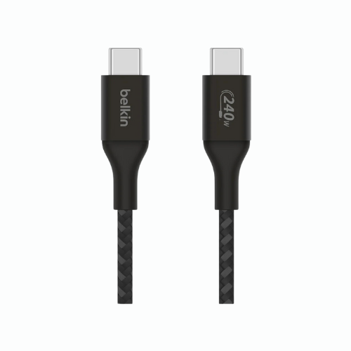 CHARGING CABLE (สายชาร์จ) BELKIN BOOSTCHARGE USB- C TO USB- C 240W 2 METER (CAB015BT2MBK)