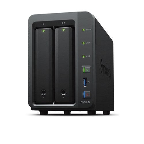 Synology DS718+ NAS 2bay QuadCore 1.5 GHz 2G 3xUSB3 2Lan