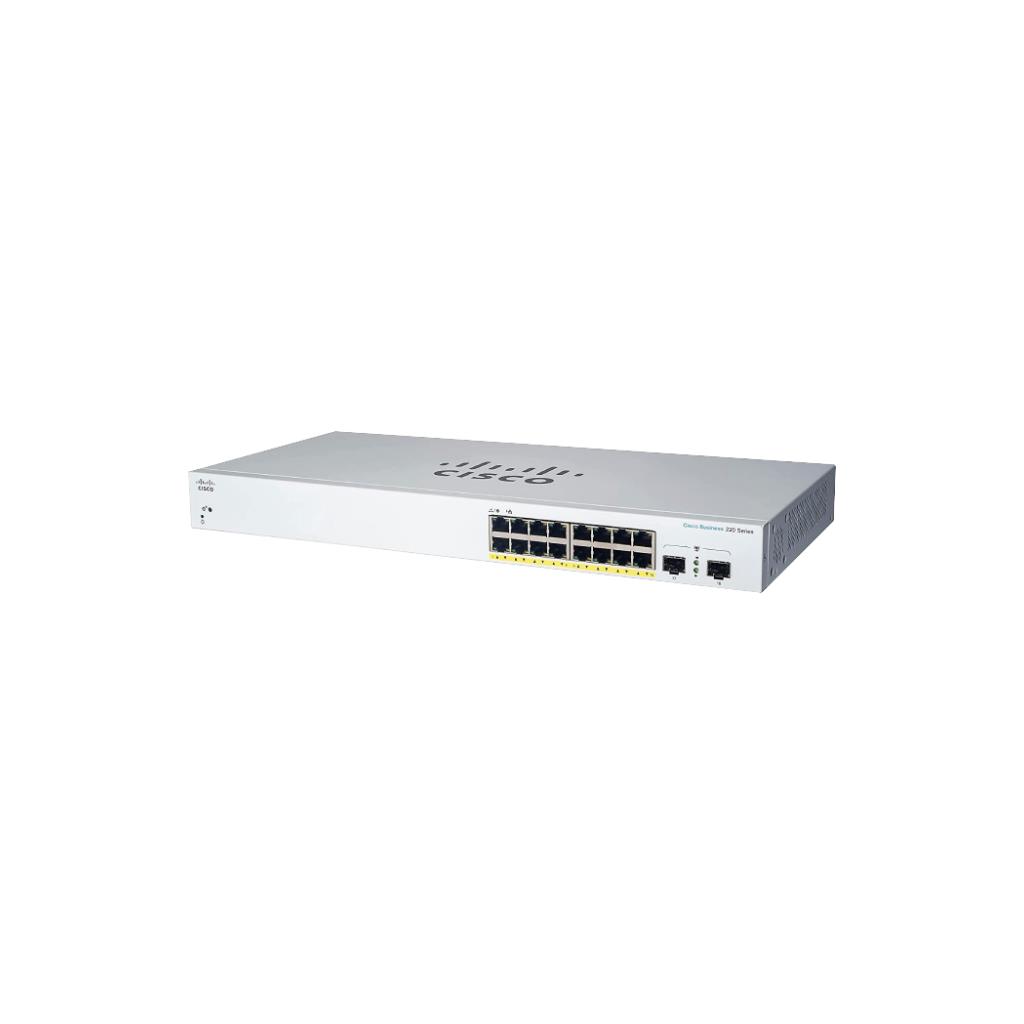 CBS220 Smart 16-port GE, PoE, 2x1G SFP
