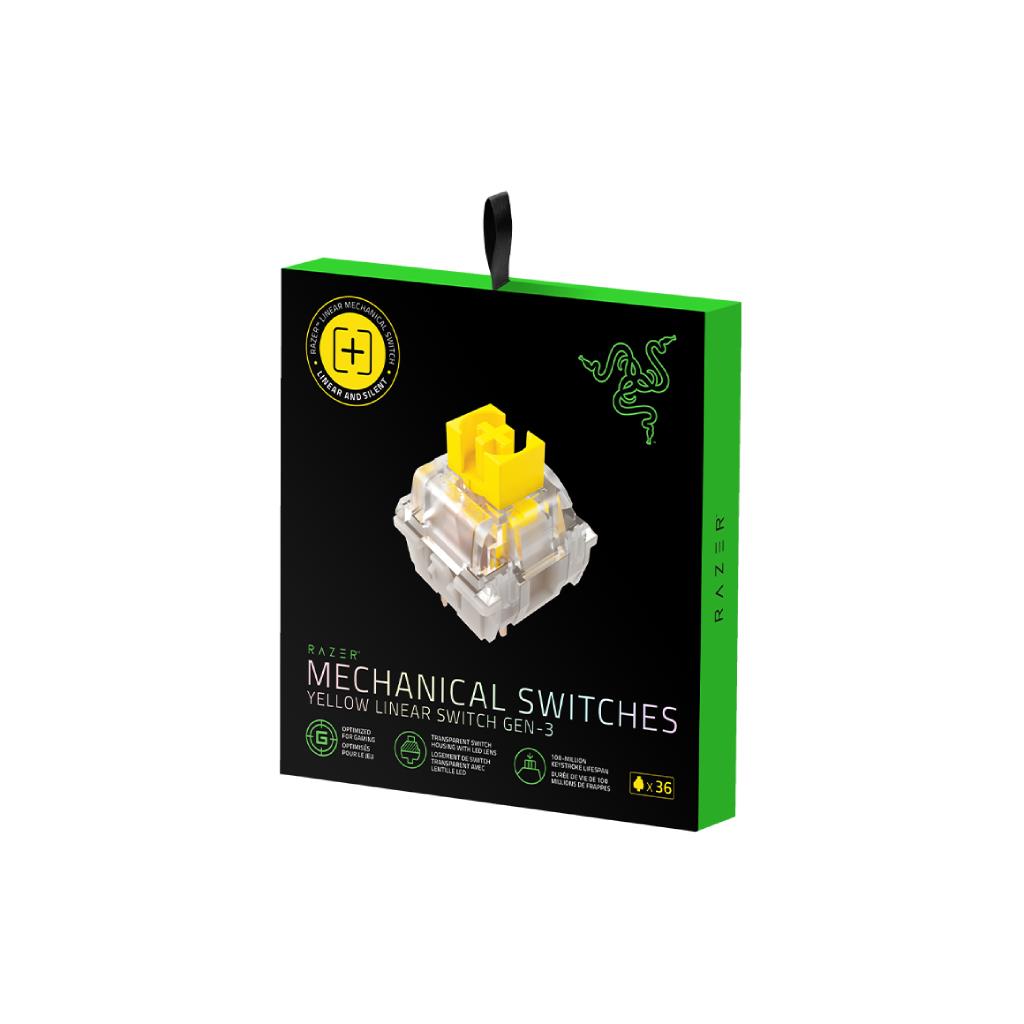 Razer Mechanical Switches Pack – Yellow Linear Switch - Worl
