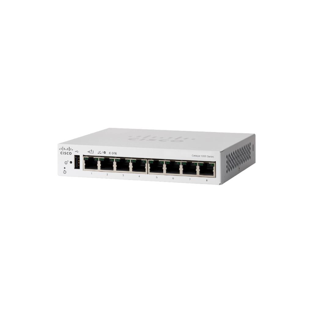 Catalyst 1200 8-port GE, Desktop, Ext PS, PoE Input