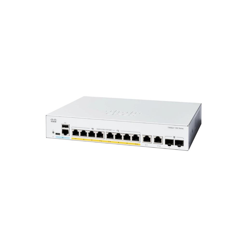 Catalyst 1300 8-port GE, Full PoE, 2x1G Combo