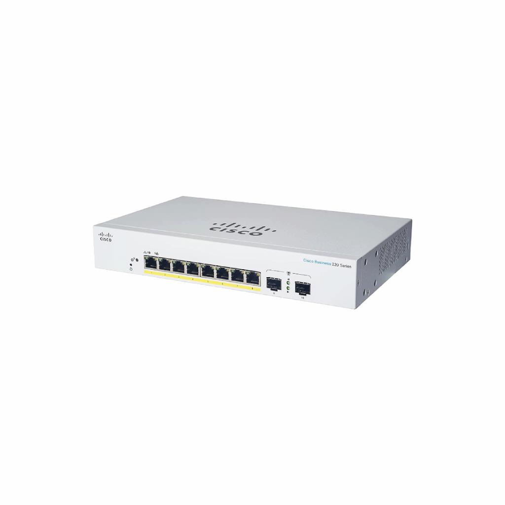 CBS220 Smart 8-port GE, PoE, Ext PS, 2x1G SFP