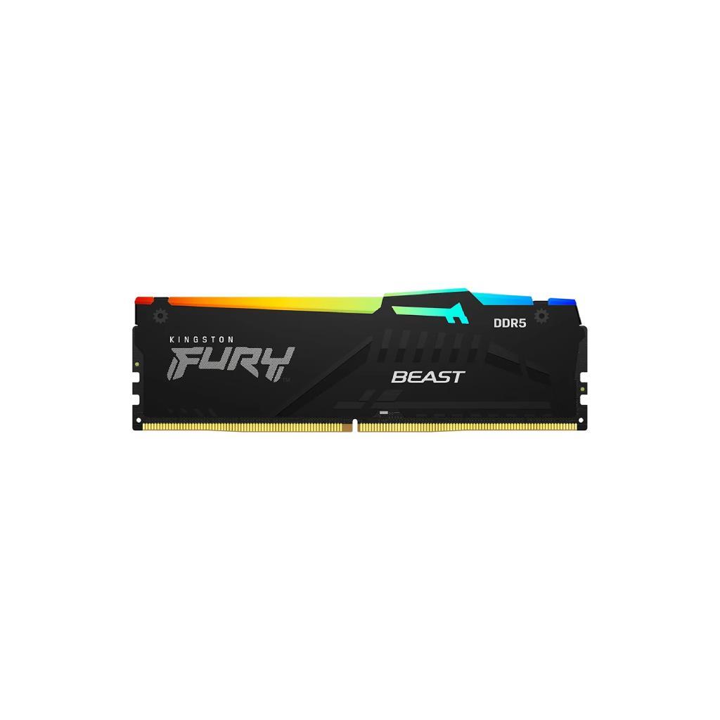 Kingston FURY Beast Black RGB KF552C40BB2A-32: แรม DDR5 32GB 5200MT/s CL40 ตัวแรง พร้อมไฟ RGB และรองรับ EXPO สำหรับเกมเมอร์และมืออาชีพ