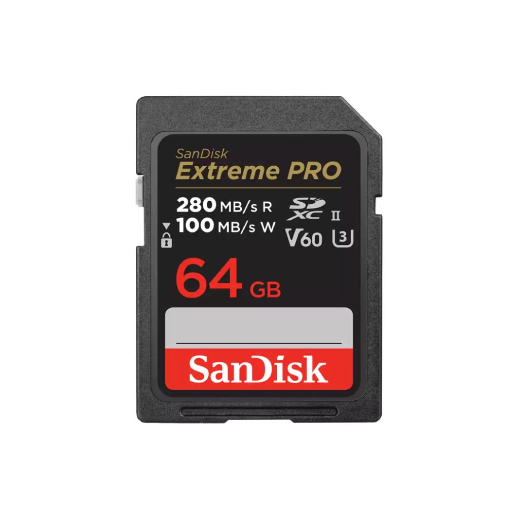 SanDisk Extreme Pro C10 V60 64GB: สุดยอดการ์ด SD ความเร็วสูง UHS-II สำหรับมืออาชีพ ถ่าย 4K/8K ไม่มีสะดุด