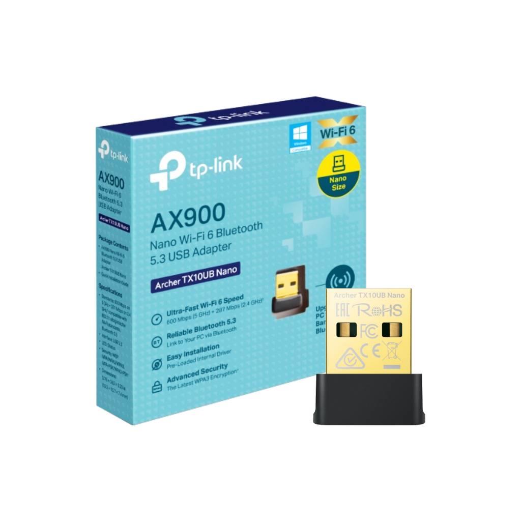 TPLINK AX900 Nano Dual Band Wi-Fi 6 Bluetooth 5.3 USB Adapter
SPEED