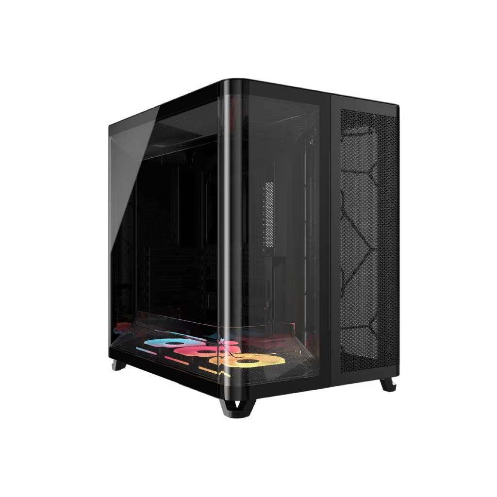 CORSAIR AIR 5400 LX-R LINK Tempered Glass Mid-Tower, Black