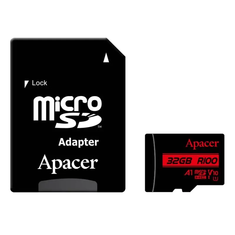 APACER MicroSDHC UHS-I U1 Class10 V10 R100 32GB W/ADAPTOR
