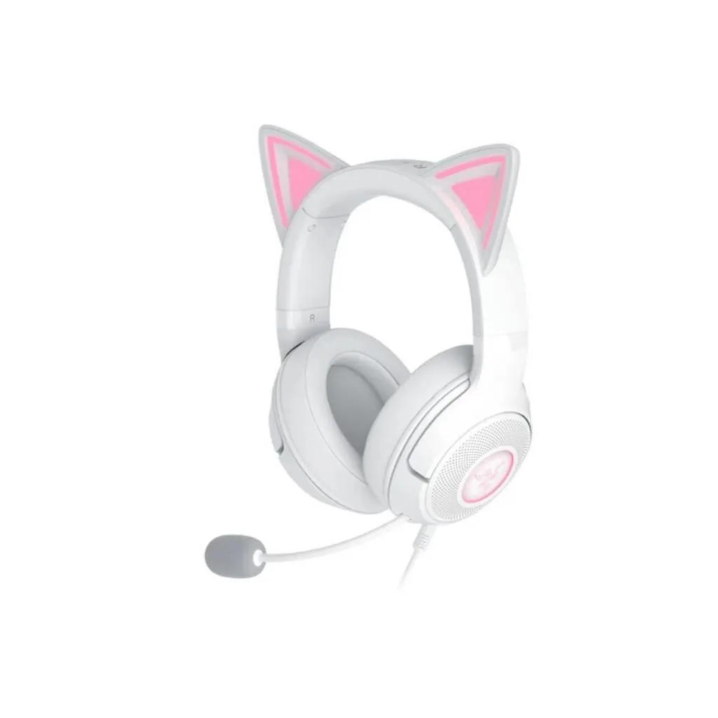 Razer Kraken Kitty V2 - USB Headset with RGB Kitty Ears - Wh