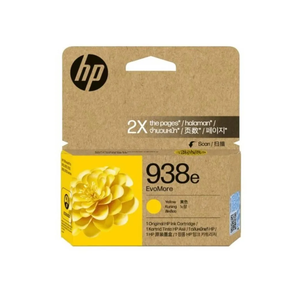 HPI HP 938e EvoMore Yellow Original Ink Cartridge (~1,650) pages