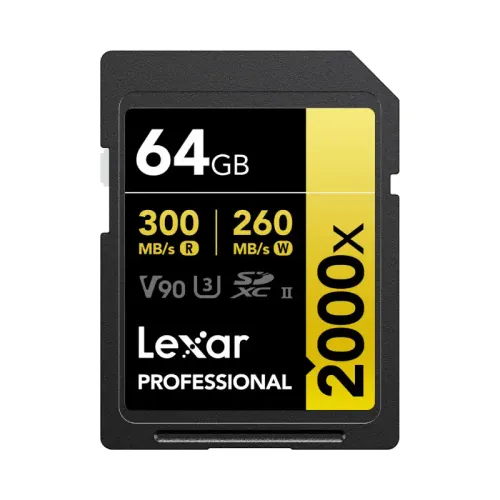 Lexar Professional 2000x 128GB SDHC|SDXC UHS-II Card (LSD2000128G) เมมโมรี่การ์ด