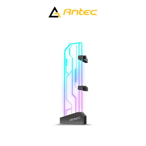ANTEC RGB GPU SUPPORT BRACKET TEMPERED GLASS BLACK