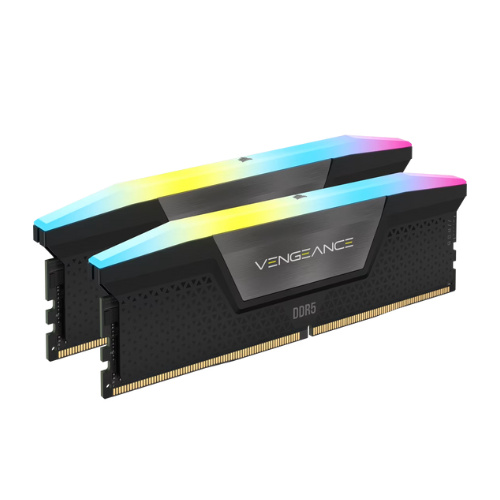 แรมพีซี CORSAIR VENGEANCE RGB DDR5 32GB (2x16GB) DDR5 5600 CL40-40-40-77 1.25V Std PMIC Intel XMP Memory