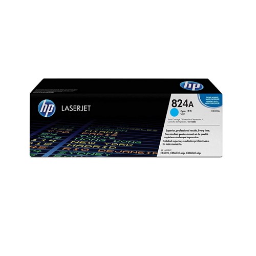 HP 824A Cyan Original LaserJet Toner Cartridge (CB381A)
