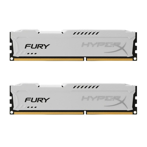 Kingston HyperX FURY Ram16GB (2x8GB) 1600MHz DDR3 CL10 DIMM White (HX316C10FWK2|16) (แรม)
