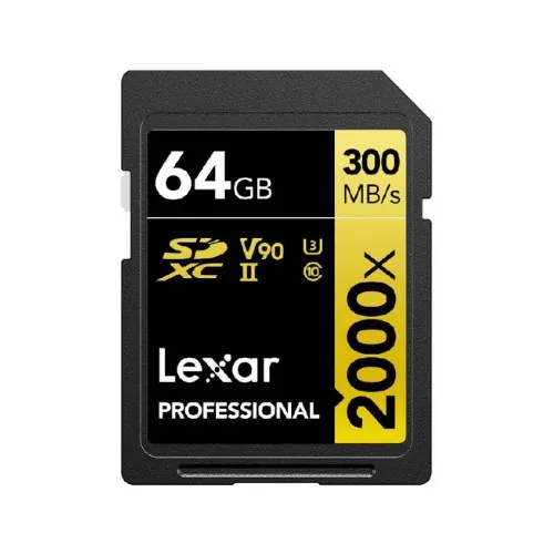 Lexar Professional 2000x 64GB SDHC|SDXC UHS-II Card (LSD2000064G) เมมโมรี่การ์ด