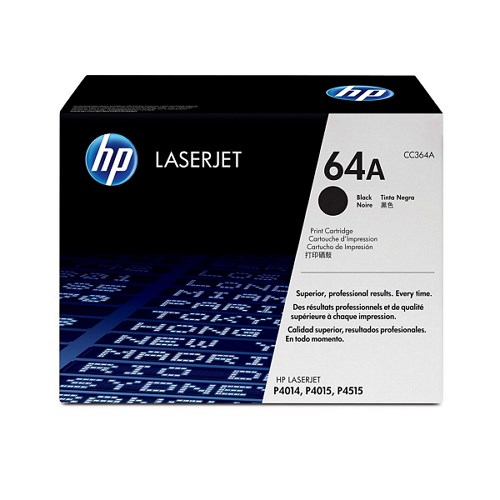 HP 64A Black Original LaserJet Toner Cartridge (CC364A)