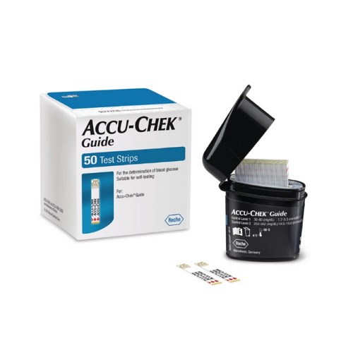 Accu-Chek Guide Strips 50'S (แถบตรวจแอคคิว-เช็ค ไกด์ 50ชิ้น)