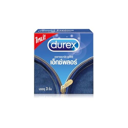 ถุงยางอนามัย DUREX EXPLORE  (3 ชิ้น)