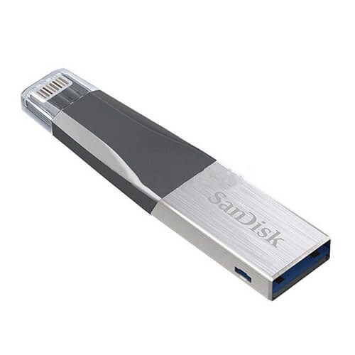 SanDisk 128GB iXpand Mini Flash Drive Lighting USB 3.0 (SDIX40N-128G-GN6NE)