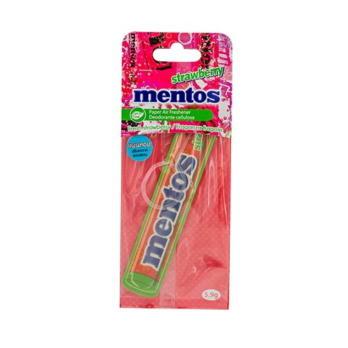 Mentos แผ่นน้ำหอมปรับอากาศ สตอร์เบอร์รี่