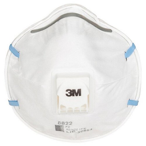 3M 8822 P2 หน้ากากงานบัดกรีพร้อมวาล์วป้องกัน PM2.5 (10 ชิ้น)