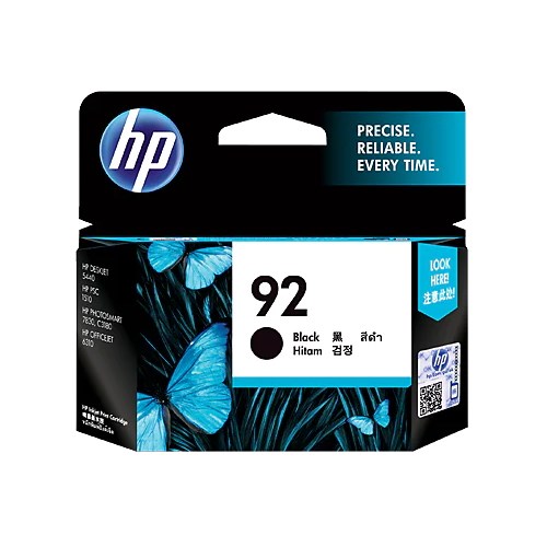HP 92 Black Original Ink Cartridge (C9362WA)