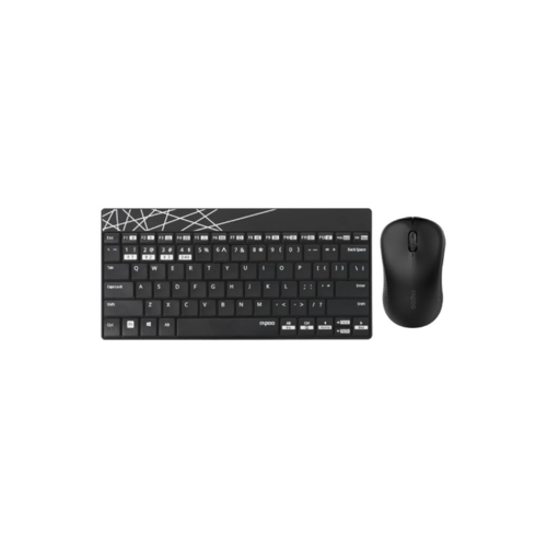 KEYBOARD RAPOO Rapoo 8000M Mouse & Keyboard Combo Black