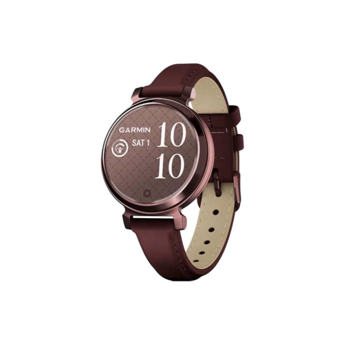 SMARTWATCH GARMIN Lily 2 Classic Leather, DarkBronze/Mulberry, KOR/SEA